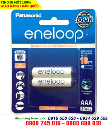 Eneloop BK-4MCCE/2BT; Pin sạc AAA 1.2v Panasonic Eneloop BK-4MCCE/2BT (AAA750mAh)_Vỉ 2viên